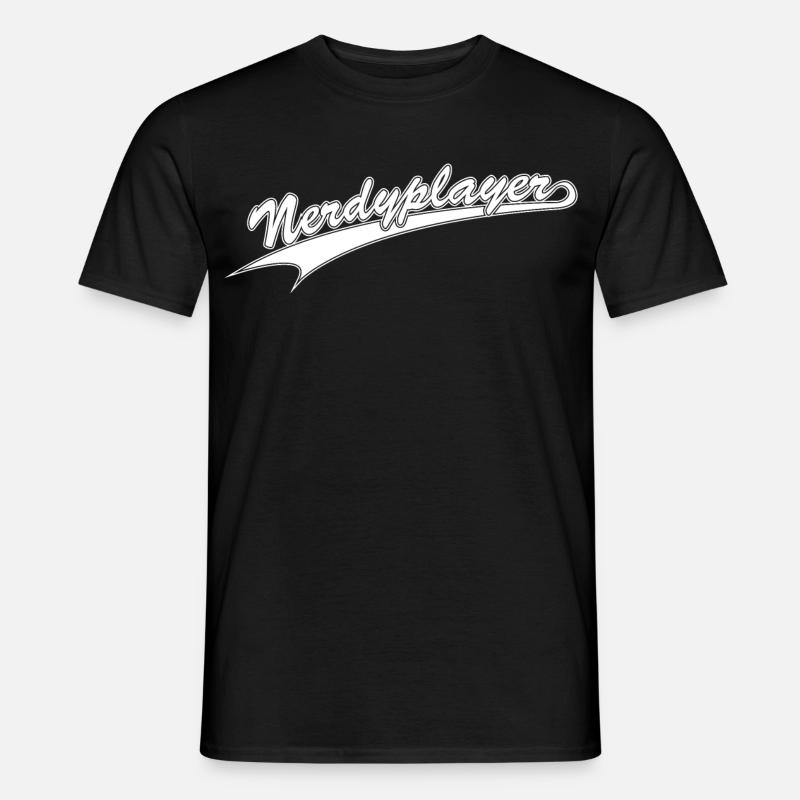 NERDY forever - Nerdyplayer - Männer T-Shirt - Schwarz