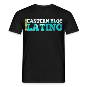 Ostblock Latino Kasache Kasachstan Geschenk - Männer T-Shirt - Schwarz - Vorne - AI Model Male 178 light (178cm)