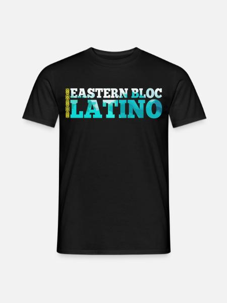 Ostblock Latino Kasache Kasachstan Geschenk - Männer T-Shirt - Schwarz