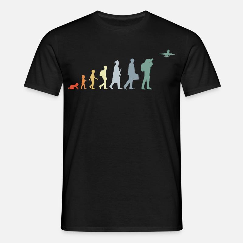 Flyobservatørens udvikling - T-shirt til herrer - sort