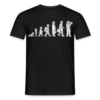 Vom Kind zum Kameramann - Männer T-Shirt - Schwarz - Vorne - AI Model Male 178 light (178cm)