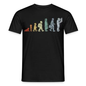 Electrician Life Cycle - Men's T-Shirt - black - Front - AI Model Male 178 light (178cm)