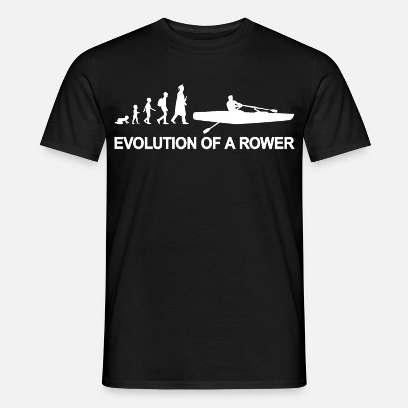 Kind zum Ruderer Evolution - Männer T-Shirt - Schwarz