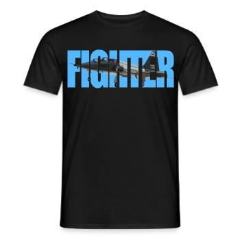 Chasseur T-38 Talon - T-shirt homme - noir - Devant - AI Model Male 178 light (178cm)