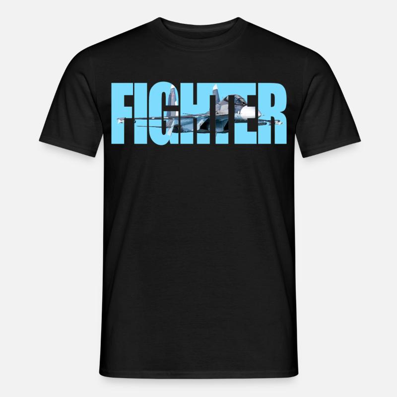 Fighter Su-30 SM - Männer T-Shirt - Schwarz