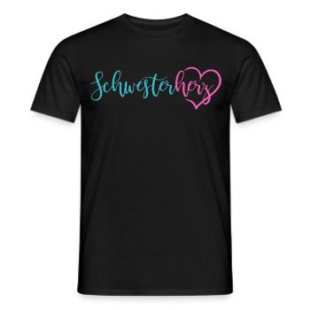 sis - Men's T-Shirt - black - Front - AI Model Male 178 light (178cm)