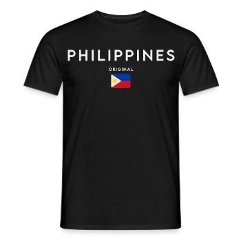 Philippinische Flagge, Philippinischer Stolz - Männer T-Shirt - Schwarz - Vorne - AI Model Male 178 light (178cm)