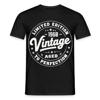 Legende seit 1960 Genial seit 1960 Retro 1960 - Männer T-Shirt - Schwarz - Vorne - AI Model Male 178 light (178cm)