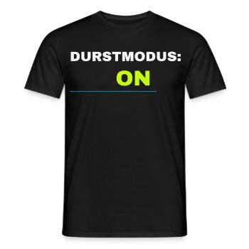 Durstmodus ON Frühlingsfest 2026 – Bier Festival - Männer T-Shirt - Schwarz - Vorne - AI Model Male 178 light (178cm)