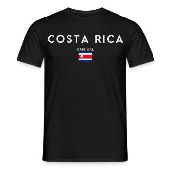 Costa Rica Flagge, Costa Rica Stolz - Männer T-Shirt - Schwarz - Vorne - AI Model Male 178 light (178cm)
