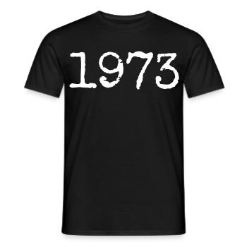Legendär seit 1973 - Männer T-Shirt - Schwarz - Vorne - AI Model Male 178 light (178cm)