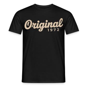 Cadeau d’anniversaire 1972 | Nées en 1972 - T-shirt homme - noir - Devant - AI Model Male 178 light (178cm)