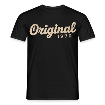 Cadeau d’anniversaire 1970 | Nées en 1970 - T-shirt homme - noir - Devant - AI Model Male 178 light (178cm)