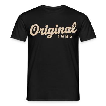 Geburtstagsgeschenk 1983 | Geboren 1983 - Männer T-Shirt - Schwarz - Vorne - AI Model Male 178 light (178cm)