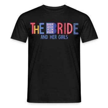 the bride - Men's T-Shirt - black - Front - AI Model Male 178 light (178cm)