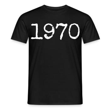 Legendär seit 1970 - Männer T-Shirt - Schwarz - Vorne - AI Model Male 178 light (178cm)