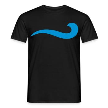 vague - T-shirt homme - noir - Devant - AI Model Male 178 light (178cm)