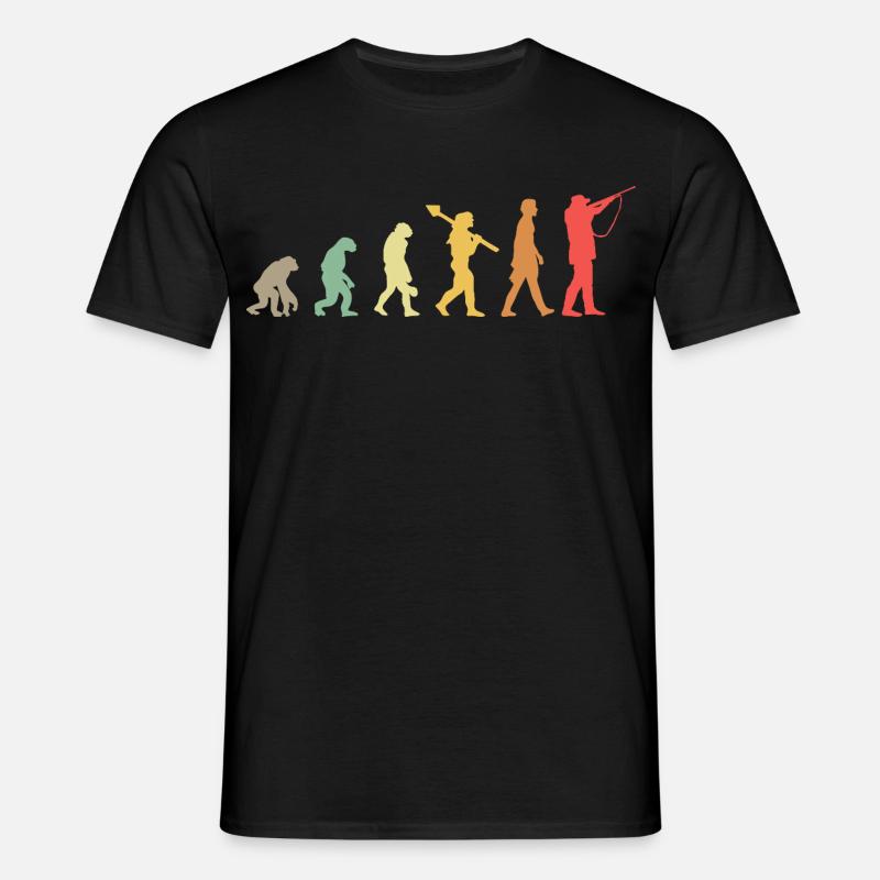 Evolution Hunting Jagd Jäger - Männer T-Shirt - Schwarz