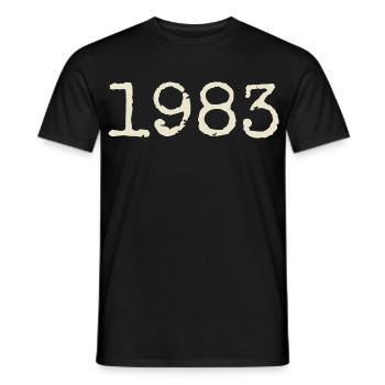 Geburtstagsgeschenk 1983 – Großartig seit 1983 - Männer T-Shirt - Schwarz - Vorne - AI Model Male 178 light (178cm)
