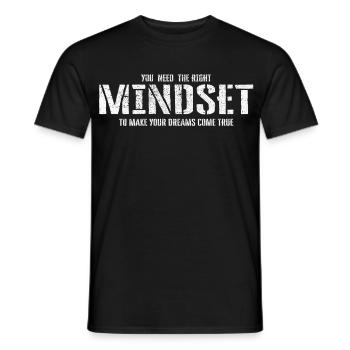 Mindset - Men's T-Shirt - black - Front - AI Model Male 178 light (178cm)