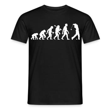 Golf Evolution for Men and Boys Retro Golfers - Men's T-Shirt - black - Front - AI Model Male 178 light (178cm)