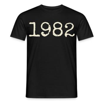 Geburtstagsgeschenk 1982 – Großartig seit 1982 - Männer T-Shirt - Schwarz - Vorne - AI Model Male 178 light (178cm)