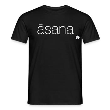 myZEN asana - Men's T-Shirt - black - Front - AI Model Male 178 light (178cm)