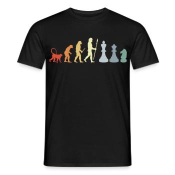 Chess Development - Men's T-Shirt - black - Front - AI Model Male 178 light (178cm)