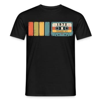 1972 Vintage Original 1972 Geburtstagsgeschenk - Männer T-Shirt - Schwarz - Vorne - AI Model Male 178 light (178cm)