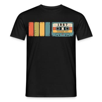 1967 Vintage Original 1967 Birthday Gift - Men's T-Shirt - black - Front - AI Model Male 178 light (178cm)