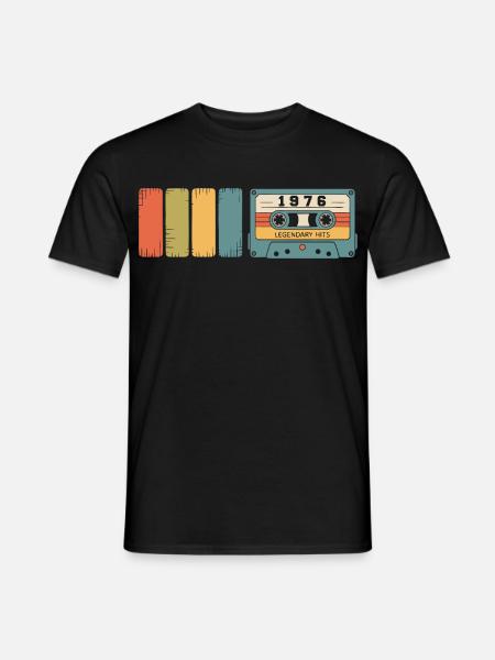 1976 Vintage Original 1976 Geburtstagsgeschenk - Männer T-Shirt - Schwarz
