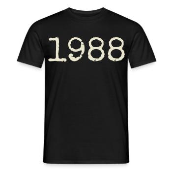 Geburtstagsgeschenk 1988 – Großartig seit 1988 - Männer T-Shirt - Schwarz - Vorne - AI Model Male 178 light (178cm)