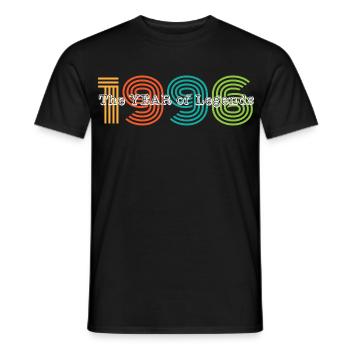 30e anniversaire du millésime 1996 - T-shirt homme - noir - Devant - AI Model Male 178 light (178cm)