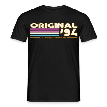 Original 94 Stripes Vintage - T-shirt homme - noir - Devant - AI Model Male 178 light (178cm)