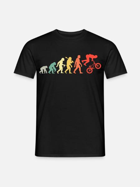 BMX Rider - Lustige BMX-Evolution Für Biker - Männer T-Shirt - Schwarz
