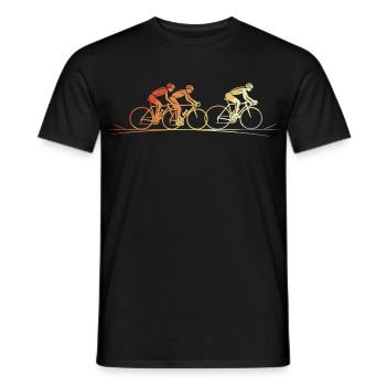 Vintage Cyclists - Men's T-Shirt - black - Front - AI Model Male 178 light (178cm)