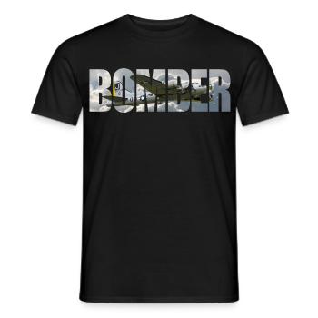 bombardier B-17 Forteresse volante - T-shirt homme - noir - Devant - AI Model Male 178 light (178cm)