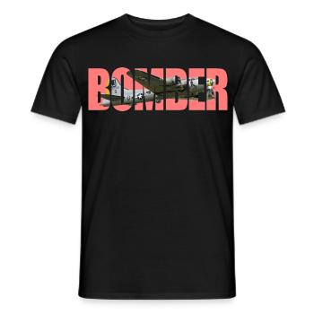 bombardier B-17 Forteresse volante - T-shirt homme - noir - Devant - AI Model Male 178 light (178cm)