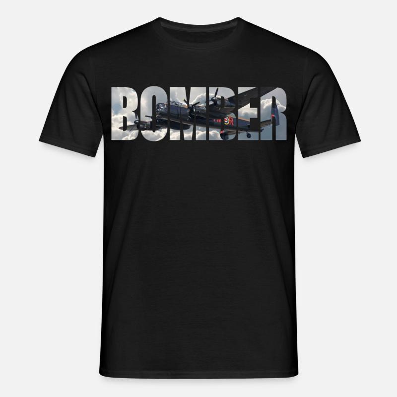 Bomber Avro Lancaster - Männer T-Shirt - Schwarz
