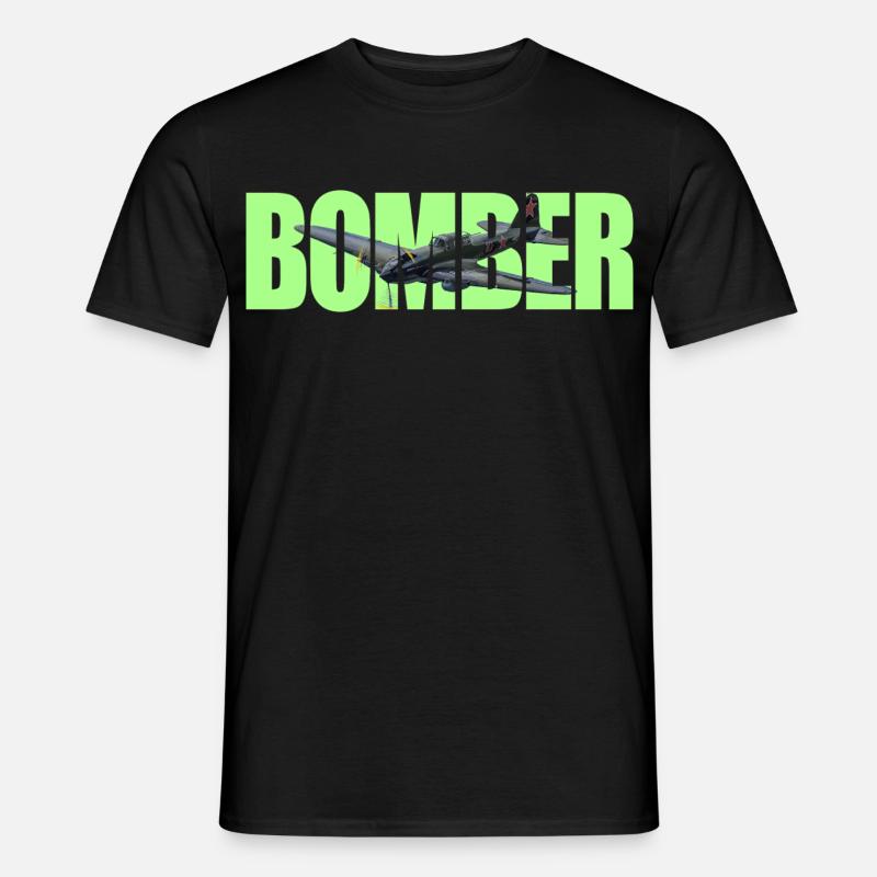 Bomber IL-2 - Männer T-Shirt - Schwarz