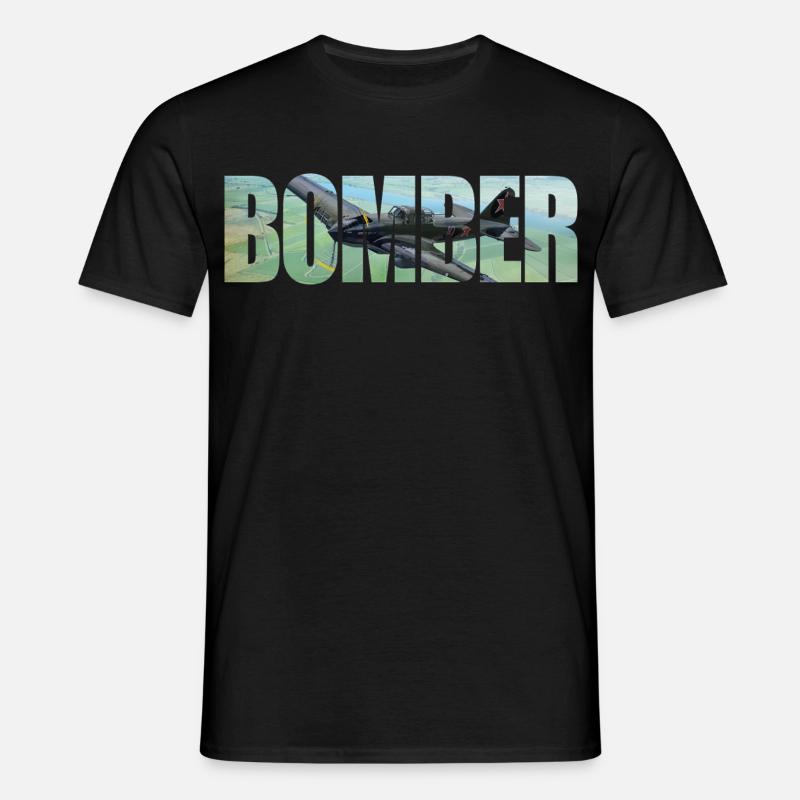 Bomber IL-2 - Männer T-Shirt - Schwarz