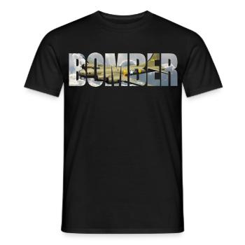 bombardier B-17 Forteresse volante - T-shirt homme - noir - Devant - AI Model Male 178 light (178cm)