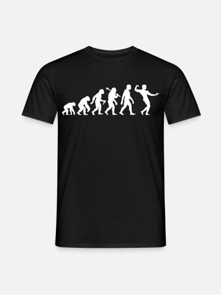 Bodybuilding Evolution Bodybuilder Krafttraining - Männer T-Shirt - Schwarz