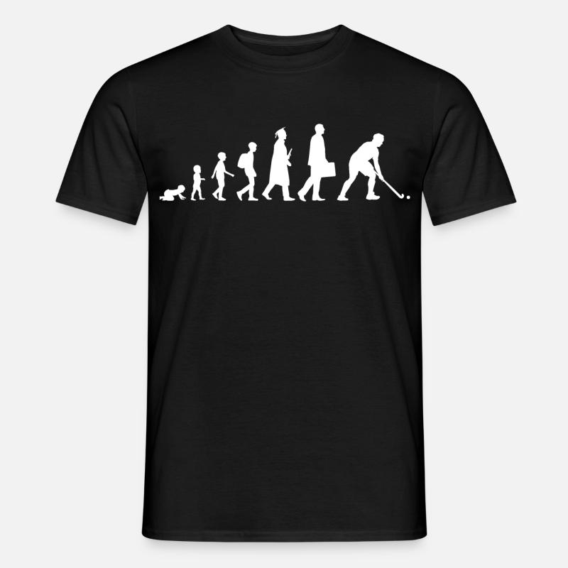Feldhockey Evolution - Männer T-Shirt - Schwarz