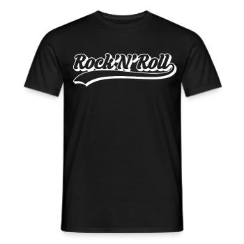 Scénario rétro du rock 'n' roll - T-shirt homme - noir - Devant - AI Model Male 178 light (178cm)