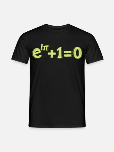 Euler-Identität Gurken-Mathematik - Männer T-Shirt - Schwarz