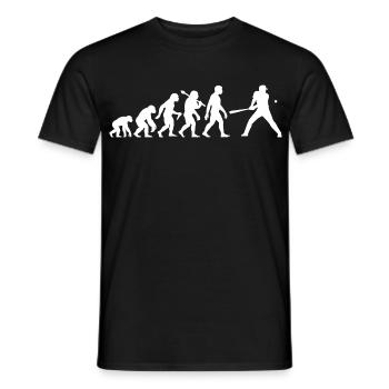 Baseball Evolution Baseball Player Batsman - Men's T-Shirt - black - Front - AI Model Male 178 light (178cm)