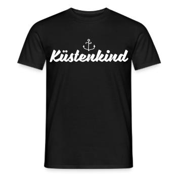 Küstenkind - Männer T-Shirt - Schwarz - Vorne - AI Model Male 178 light (178cm)