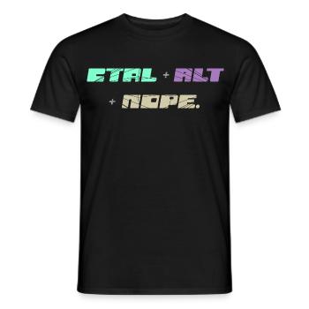 CTRL ALT : Non - T-shirt homme - noir - Devant - AI Model Male 178 light (178cm)