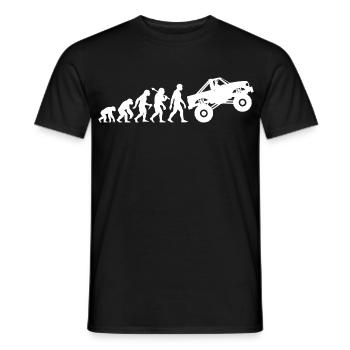 Lustige Monster Truck Evolution Motorsport - Männer T-Shirt - Schwarz - Vorne - AI Model Male 178 light (178cm)